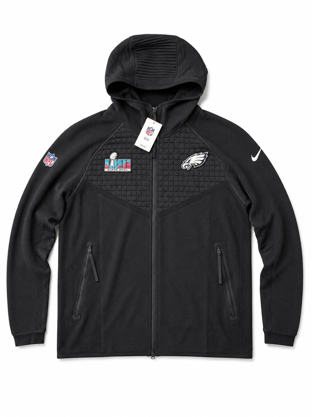 Nike Black Philadelphia Eagles Hooded Performance Jacket